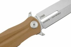 ANV Z400 Sleipner, Linerlock, G10 Coyote, Z400-005, Couteau De Poche -KNIVESANDTOOLS Magasin ANVZ400 005 05 anv
