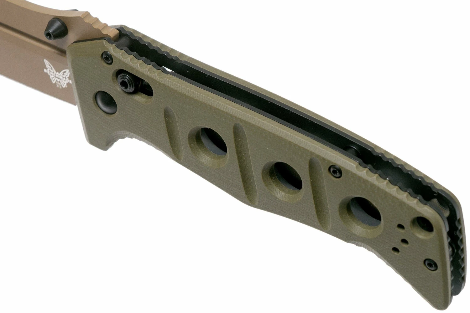 Benchmade 275FE-2 Sibert Adamas OD Green G10, Flat Earth Couteau De Poche, Shane Sibert Design 9 Benchmade 275FE-2 Sibert Adamas OD Green G10, Flat Earth Couteau De Poche, Shane Sibert Design – Image 7