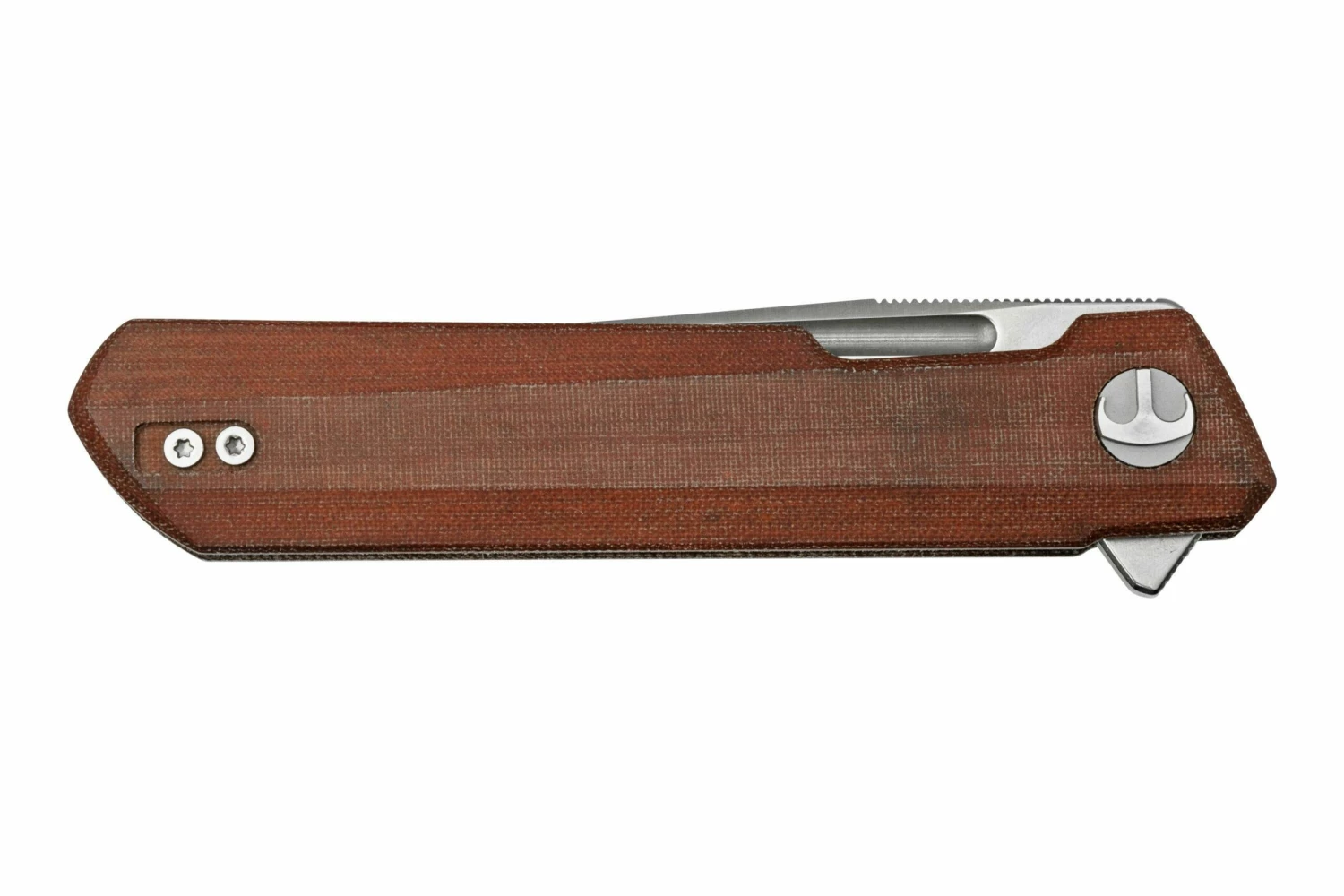 Bestechman Dundee BMK01K Brown Micarta, Ostap Hel Design Knivesandtools Exclusive, Couteau De Poche 6 Bestechman Dundee BMK01K Brown Micarta, Ostap Hel Design Knivesandtools Exclusive, Couteau De Poche – Image 4