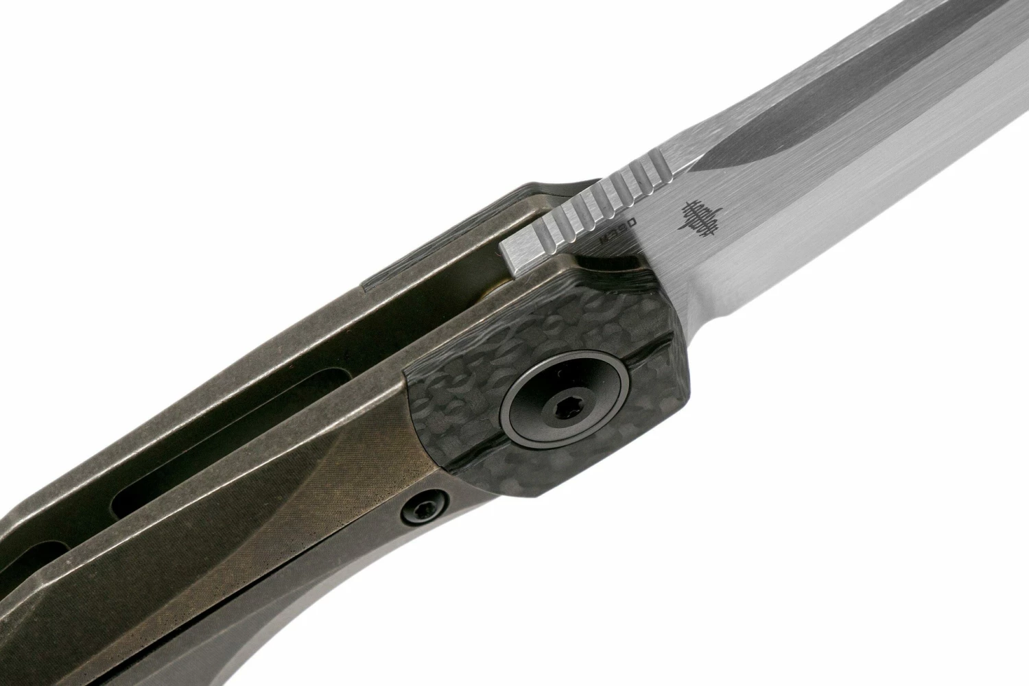 Bestech Thyra BT2106B Bronze Stonewashed Titanium, Carbonfiber Bolster, Satin Couteau De Poche, Kombou Design 8 Bestech Thyra BT2106B Bronze Stonewashed Titanium, Carbonfiber Bolster, Satin Couteau De Poche, Kombou Design – Image 6