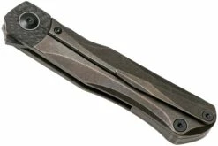 Bestech Thyra BT2106C Bronze Stonewashed Titanium, Carbonfiber Bolster, Blackwashed Couteau De Poche, Kombou Design -KNIVESANDTOOLS Magasin BHBT2106C 04 bestech