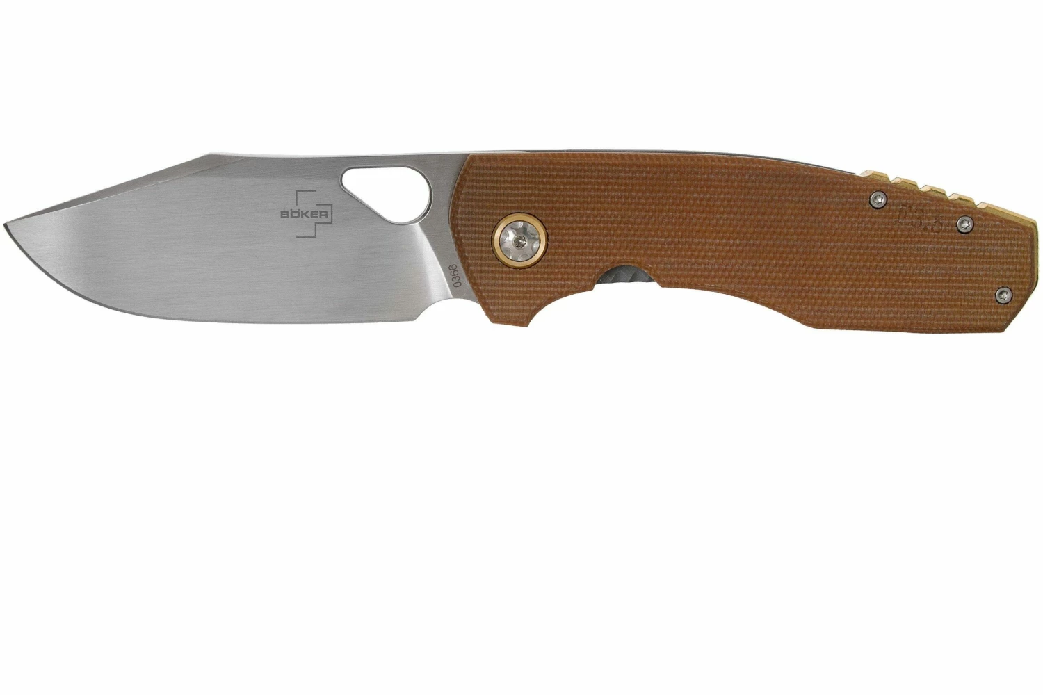 Böker Plus F3.5 01BO338 Brown Canvas Micarta Couteau De Poche, Jesper Voxnaes Design 3 Böker Plus F3.5 01BO338 Brown Canvas Micarta Couteau De Poche, Jesper Voxnaes Design