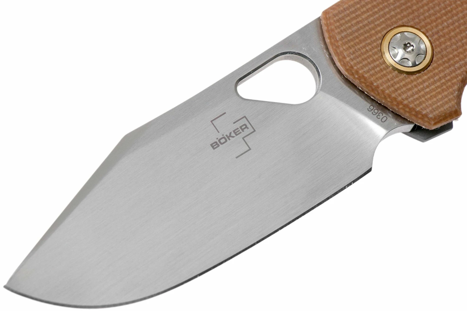 Böker Plus F3.5 01BO338 Brown Canvas Micarta Couteau De Poche, Jesper Voxnaes Design 5 Böker Plus F3.5 01BO338 Brown Canvas Micarta Couteau De Poche, Jesper Voxnaes Design – Image 3