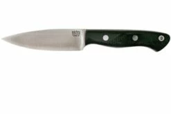 Bark River Mini Aurora CPM 3V, Black Canvas Micarta, Red Liner