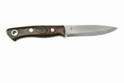 Bark River Aurora Scandi CPM 3V Red & Black Linen Micarta, Red Liner, Couteau Fixe -KNIVESANDTOOLS Magasin BRK06 126RBM RL 02 barkriver