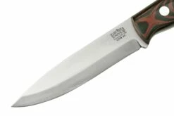 Bark River Aurora Scandi CPM 3V Red & Black Linen Micarta, Red Liner, Couteau Fixe -KNIVESANDTOOLS Magasin BRK06 126RBM RL 03 barkriver