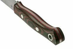 Bark River Aurora Scandi CPM 3V Red & Black Linen Micarta, Red Liner, Couteau Fixe -KNIVESANDTOOLS Magasin BRK06 126RBM RL 04 barkriver