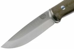 Bark River Bushcrafter II CPM 3V Green Canvas Micarta Couteau De Bushcraft -KNIVESANDTOOLS Magasin BRK06 223GCM 03 bark river knives