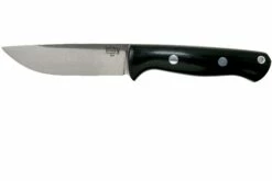 Bark River Bravo 1 A2, Black Canvas Micarta Rampless Couteau D'outdoor