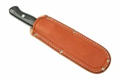Bark River Bravo 1.2 CPM 3V Rampless, Black Canvas Micarta, Brown Sheath -KNIVESANDTOOLS Magasin BRK07 125BKC RS 06 barkriver