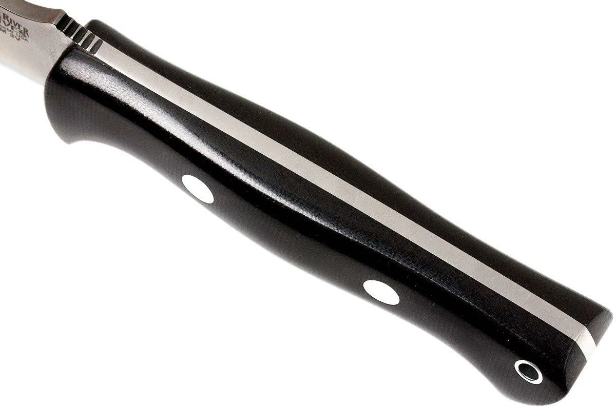 Bark River Bravo 1 LT CPM 3V, Black Canvas Micarta, Brown Sheath 7 Bark River Bravo 1 LT CPM 3V, Black Canvas Micarta, Brown Sheath – Image 5