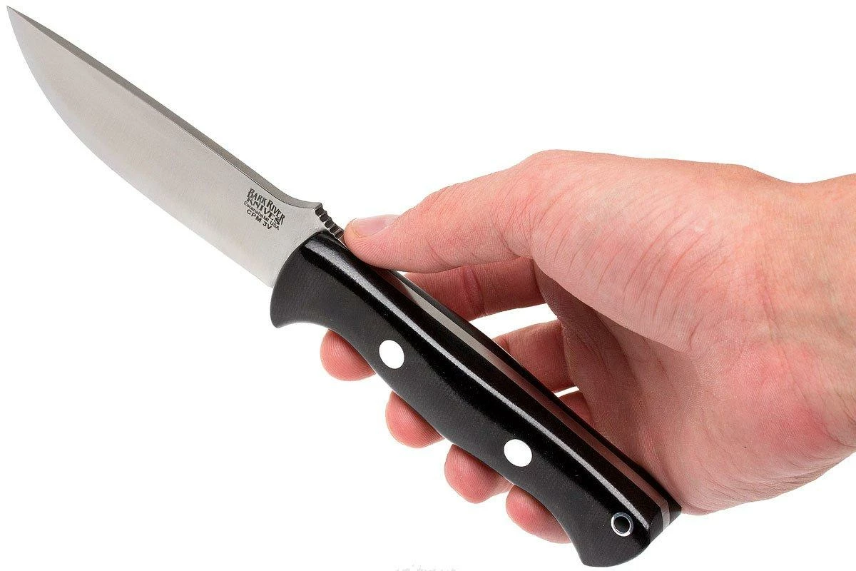 Bark River Bravo 1 LT CPM 3V, Black Canvas Micarta, Brown Sheath 8 Bark River Bravo 1 LT CPM 3V, Black Canvas Micarta, Brown Sheath – Image 6