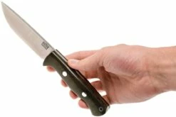 Bark River Bravo 1 LT Cru Wear, Green Canvas Micarta, Rampless -KNIVESANDTOOLS Magasin BRK07 166GNC RS 06 bark river brk07 166gnc rs 06