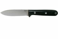 Bark River Mini Kephart CPM 3V, Black Canvas Micarta Couteau De Bushcraft