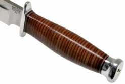 Bark River Teddy A2 Stacked Leather, Double Quillion Couteau Outdoor -KNIVESANDTOOLS Magasin BRK08 114SLDQ 05 bark river knives