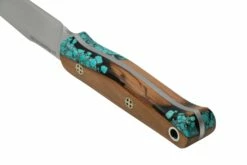 Bark River Ultra Lite Field Knife CPM 3V Gunmetal Texas Fence Post Mosaic Pins, Couteau De Bushcraft -KNIVESANDTOOLS Magasin BRK14 121GTFPMP 04 barkriver