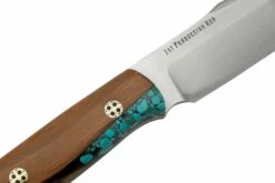Bark River Ultra Lite Field Knife CPM 3V Gunmetal Texas Fence Post Mosaic Pins, Couteau De Bushcraft -KNIVESANDTOOLS Magasin BRK14 121GTFPMP 05 barkriver