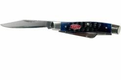 Case Medium Stockman Navy Blue Bone, Rogers Jig, 07049, 63032 SS Couteau De Poche 9 Case Medium Stockman Navy Blue Bone, Rogers Jig, 07049, 63032 SS Couteau De Poche -KNIVESANDTOOLS Magasin CE07049 03 case