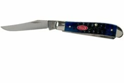 Case Mini Trapper Navy Blue Bone, Rogers Jig, 07321, 6207 SS Couteau De Poche -KNIVESANDTOOLS Magasin CE07321 03 case