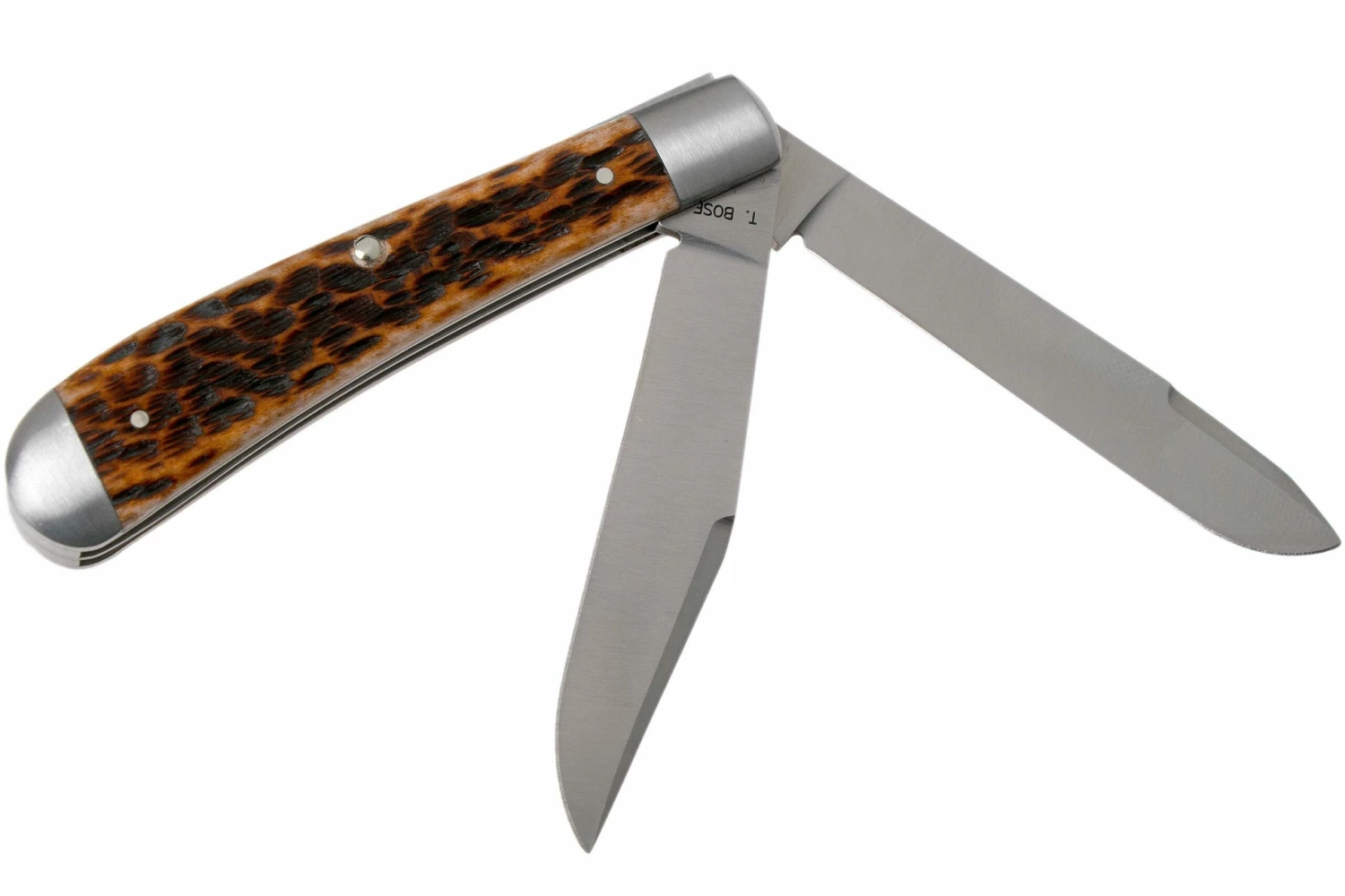 Case HT Trapper, Brown Bone, 154CM, Peach Seed Jig, 10774, TB622021 Couteau De Poche, Tony Bose Design 4 Case HT Trapper, Brown Bone, 154CM, Peach Seed Jig, 10774, TB622021 Couteau De Poche, Tony Bose Design – Image 2