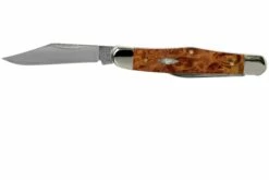 Case Half Whittler Autumn Maple Burl Wood, 11543, 7208 SS Couteau De Poche -KNIVESANDTOOLS Magasin CE11543 03 case