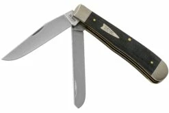 Case Trapper Smooth Black Micarta, 27730, 10254 SS Couteau De Poche