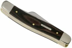 Case Medium Stockman Red & Black Micarta, Smooth, 27853, 10318 SS Couteau De Poche -KNIVESANDTOOLS Magasin CE27853 04 case