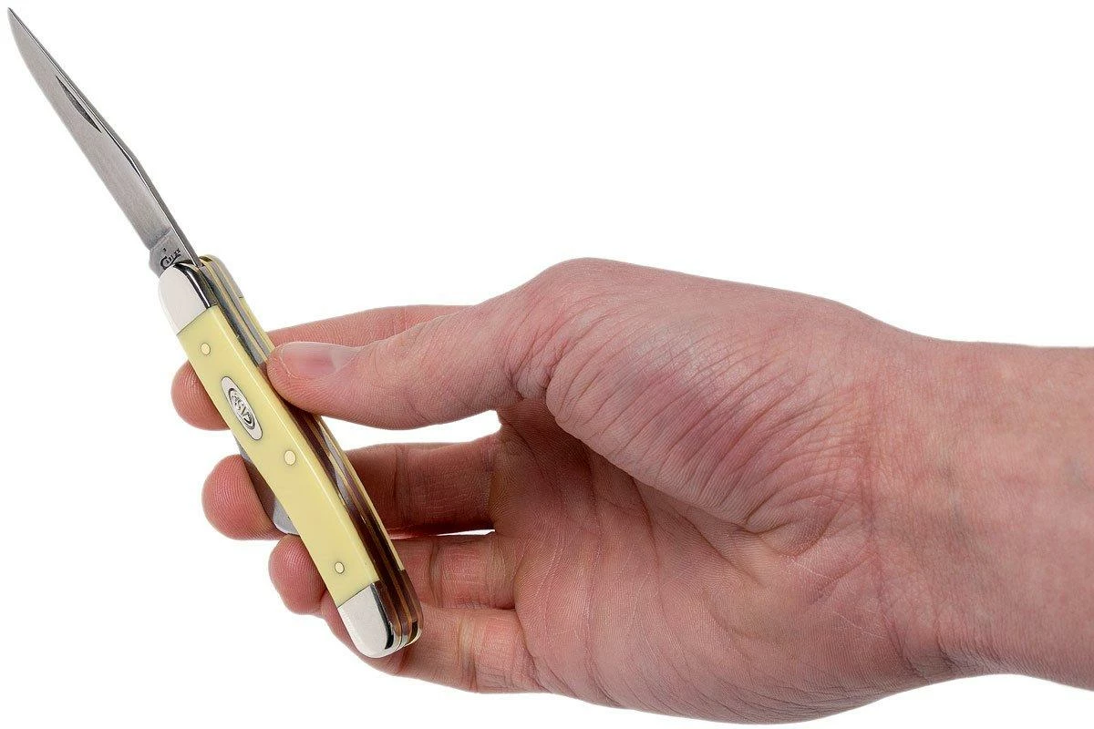 Case Medium Stockman Yellow Synthetic, 00035, 3318 CV Couteau De Poche 13 Case Medium Stockman Yellow Synthetic, 00035, 3318 CV Couteau De Poche – Image 11