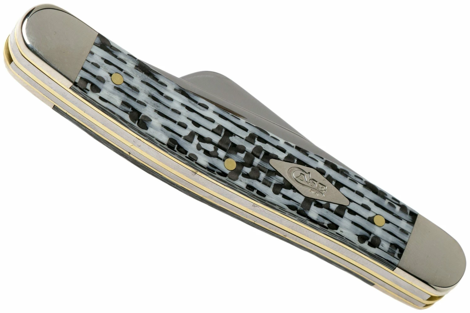 Case Medium Stockman White & Black Carbon Fiber-G10 Weave Smooth, 38923, 10318 SS Couteau De Poche 6 Case Medium Stockman White & Black Carbon Fiber-G10 Weave Smooth, 38923, 10318 SS Couteau De Poche – Image 4