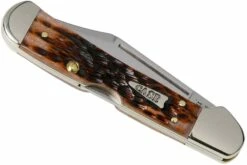Case Mini Copperlock Brown Bone, Peach Seed Jig, 42655, 61749L SS Couteau De Poche -KNIVESANDTOOLS Magasin CE42655 06 case
