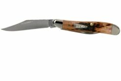 Case Peanut Brown Bone, Peach Seed Jig, 42656, 6220 SS Couteau De Poche -KNIVESANDTOOLS Magasin CE42656 03 case