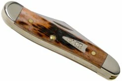 Case Peanut Brown Bone, Peach Seed Jig, 42656, 6220 SS Couteau De Poche -KNIVESANDTOOLS Magasin CE42656 04 case