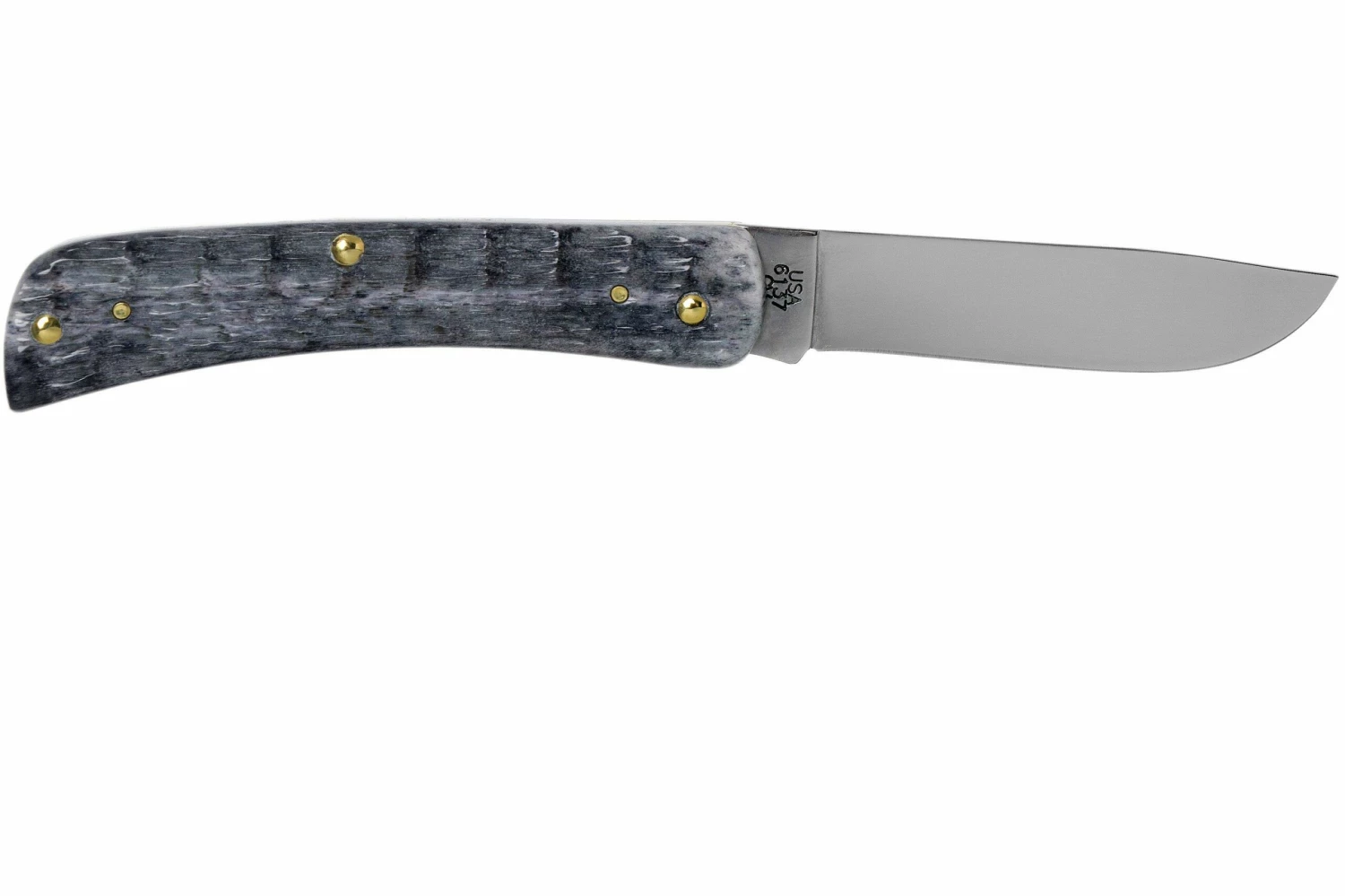 Case Sod Buster Jr Pocket Worn Grey Bone, Crandall Jig, 58412, 6137 CV Couteau De Poche 4 Case Sod Buster Jr Pocket Worn Grey Bone, Crandall Jig, 58412, 6137 CV Couteau De Poche – Image 2