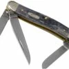 Case Medium Stockman Pocket Worn Grey Bone, Crandall Jig, 58413, 6318 CV Couteau De Poche -KNIVESANDTOOLS Magasin CE58413 01 case
