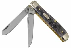 Case Mini Trapper Pocket Worn Grey Bone, Crandall Jig, 58414, 6207 CV Couteau De Poche