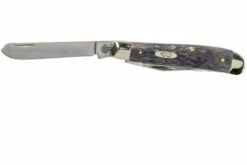 Case Mini Trapper Pocket Worn Grey Bone, Crandall Jig, 58414, 6207 CV Couteau De Poche -KNIVESANDTOOLS Magasin CE58414 03 case knives