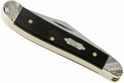 Case Peanut Ebony Wood, Worked Bolsters, 59674, 7220 SS Couteau De Poche -KNIVESANDTOOLS Magasin CE59674 04 case