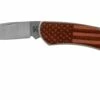 Case X Woodchuck Executive Lockback Brushed Stainless, Flag, 64324, M1300L SS Couteau De Poche -KNIVESANDTOOLS Magasin CE64324 01 case knives