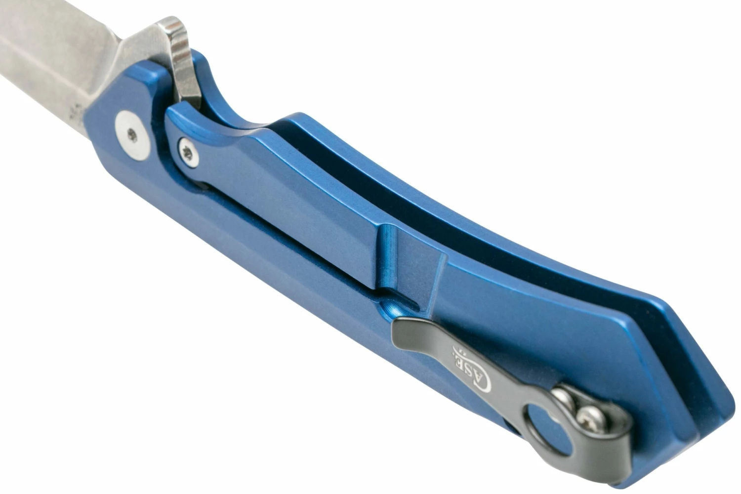 Case The Kinzua, Blue Anodized Aluminum, Tanto S35VN, 646643 Couteau De Poche 7 Case The Kinzua, Blue Anodized Aluminum, Tanto S35VN, 646643 Couteau De Poche – Image 5