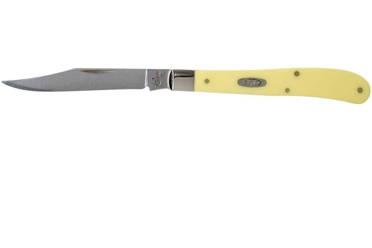 Case Slimline Trapper Yellow Synthetic, 80031, 31048 SS Couteau De Poche 3 Case Slimline Trapper Yellow Synthetic, 80031, 31048 SS Couteau De Poche