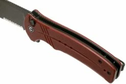 Civivi Cogent C20038E-2 Blackwashed Serrated Edge, Burgundy G10 Couteau De Poche -KNIVESANDTOOLS Magasin CIC20038E 2 07 civivi