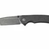 Civivi Brazen C2023DS-1 Damascus Droppoint, Black Coarse Micarta Couteau De Poche