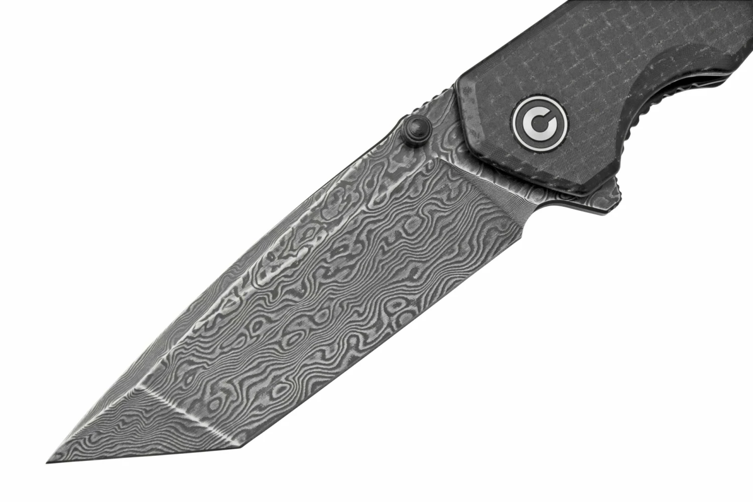 Civivi Brazen C2023DS-1 Damascus Droppoint, Black Coarse Micarta Couteau De Poche 5 Civivi Brazen C2023DS-1 Damascus Droppoint, Black Coarse Micarta Couteau De Poche – Image 3