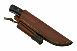 Casström Woodsman Knife Bog Oak, K720 Scandi Grind 10829 Avec Pierre à Feu -KNIVESANDTOOLS Magasin CM10829 06 casstrom cm10829 06