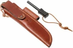 Casström Woodsman Knife Bog Oak, K720 Scandi Grind 10829 Avec Pierre à Feu -KNIVESANDTOOLS Magasin CM10829 08 casstrom cm10829 08