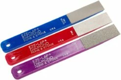 EZE-LAP Diamond Hone & Stone Limes Diamant, Set De 3, LPAK