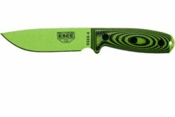 ESEE Model 4 Venom Green Blade 3D Neon Green-Black G10 Couteau De Survie 4PVG-007 étui Noir + Clip De Poche
