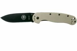 ESEE Avispa Couteau De Poche, Black D2 Blade, Desert Tan Handle BRK1302DTB