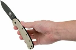 ESEE Avispa Couteau De Poche, Black D2 Blade, Desert Tan Handle BRK1302DTB -KNIVESANDTOOLS Magasin EE AVISPA DT B D2 08 esee knives