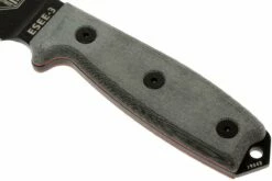 ESEE Model 3 Black Blade, Grey Handle 3P-MB-B Avec étui + Clip Et MOLLE-back -KNIVESANDTOOLS Magasin EE ESEE 3P MB B 03 esee knives model 3 ee esee 3p mb b d3